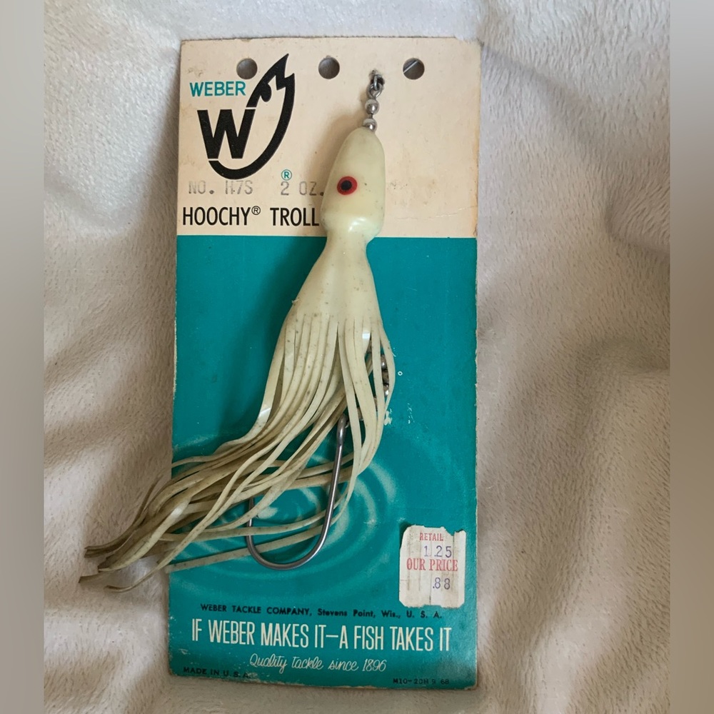 Vintage WEBER Squid Hoochy Troll No. H7S 2oz. fishing lure